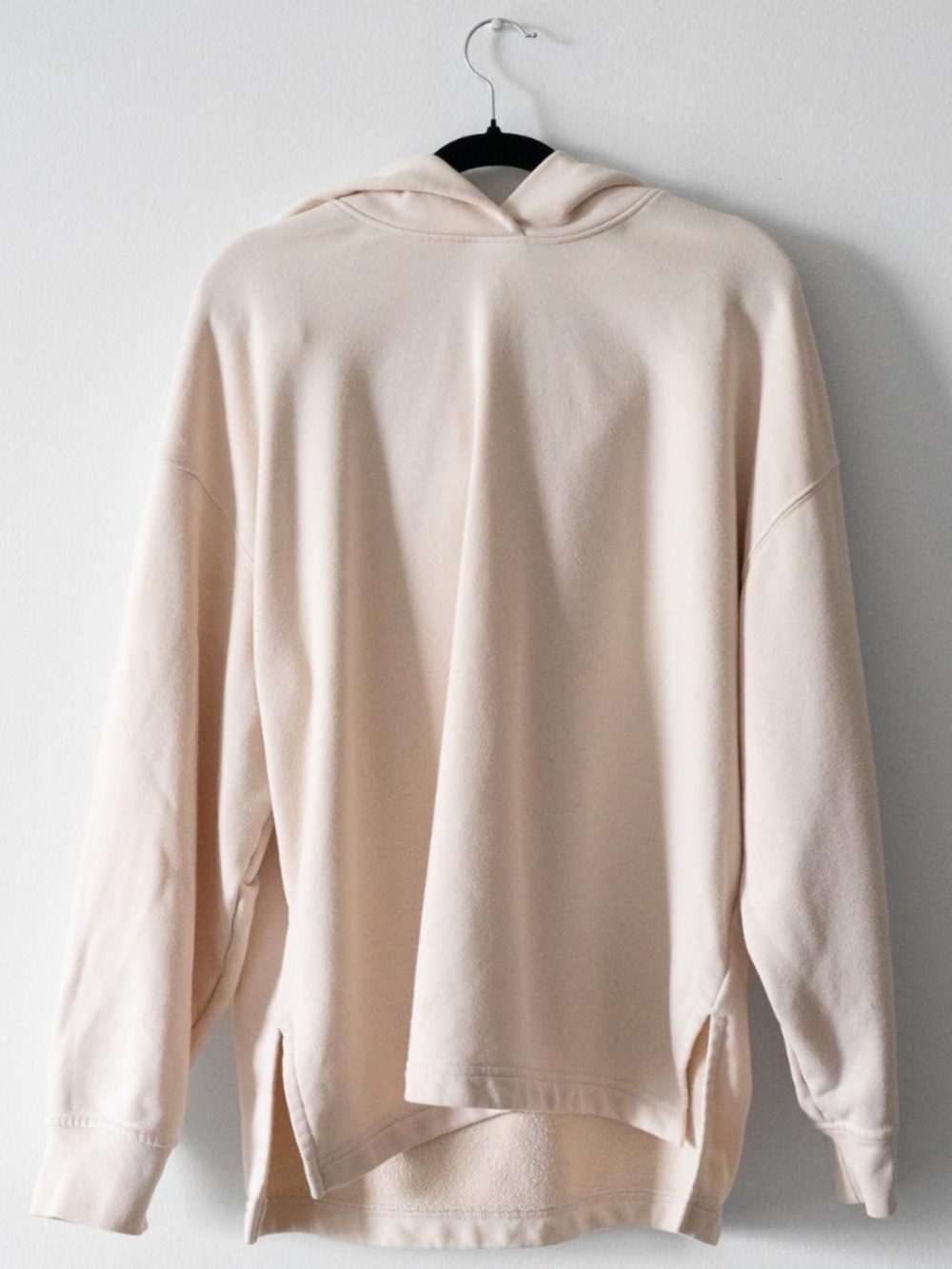 UNIQLO Women's Cream Cotton Hoodie